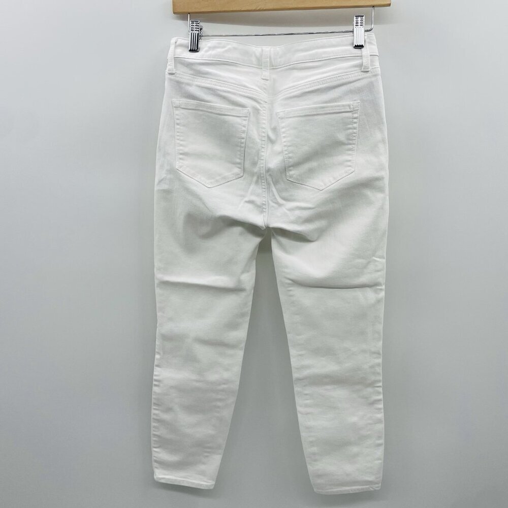 Talbots Womens Size 2 High Rise Jegging Crop Stretch Skinny Jeans in‎ White - Picture 4 of 8